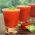 Suco de morango, tangerina e manjerico!